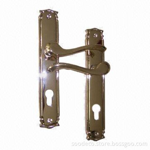 Door Handles with PB/AB/PVD Surface Finish, Made of Solid Brass, OEM/ODM Orders are Welcome